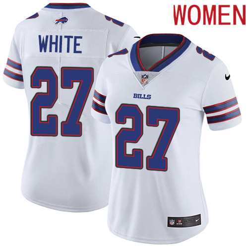2019 Women Buffalo Bills 27 White white Nike Vapor Untouchable Limited NFL Jersey